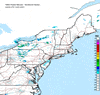 Composite Base Reflectivity image from the Northeastern USA