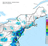 Composite Base Reflectivity image from the Northeastern USA