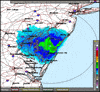 Base Reflectivity image from Dover AFB