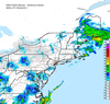 Composite Base Reflectivity image from the Northeastern USA