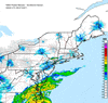 Composite Base Reflectivity image from the Northeastern USA