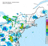 Composite Base Reflectivity image from the Northeastern USA