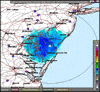 Base Reflectivity image from Dover AFB