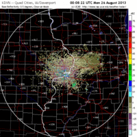 base reflectivity image from davenport, ia