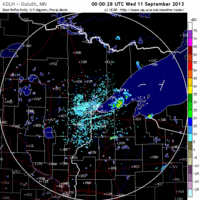 base reflectivity image from Duluth