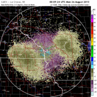 base reflectivity image from la crosse, wi