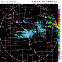 base reflectivity image from la crosse, wi