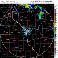 base reflectivity image from la crosse, wi