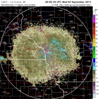 base reflectivity image from la crosse, wi
