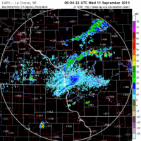 base reflectivity image from la crosse, wi