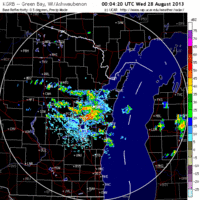 base reflectivity image from green bay, wi