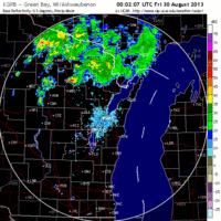 base reflectivity image from green bay, wi