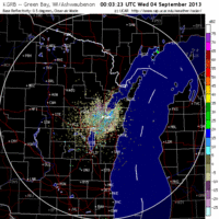 base reflectivity image from green bay, wi