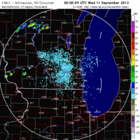 base reflectivity image from milwaukee