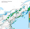 Composite Base Reflectivity image from the Northeastern USA