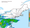 Composite Base Reflectivity image from the Northeastern USA