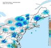 Composite Base Reflectivity image from the Northeastern USA