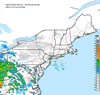 Composite Base Reflectivity image from the Northeastern USA