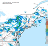 Composite Base Reflectivity image from the Northeastern USA