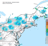 Composite Base Reflectivity image from the Northeastern USA