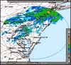 Base Reflectivity image from Dover AFB