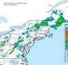 Composite Base Reflectivity image from the Northeastern USA