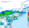 Composite Base Reflectivity image from the Northeastern USA