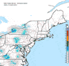 Composite Base Reflectivity image from the Northeastern USA