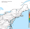 Composite Base Reflectivity image from the Northeastern USA