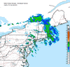 Composite Base Reflectivity image from the Northeastern USA