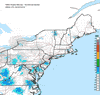 Composite Base Reflectivity image from the Northeastern USA