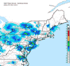 Composite Base Reflectivity image from the Northeastern USA