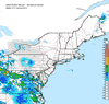 Composite Base Reflectivity image from the Northeastern USA