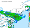 Composite Base Reflectivity image from the Northeastern USA