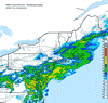 Composite Base Reflectivity image from the Northeastern USA