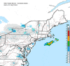 Composite Base Reflectivity image from the Northeastern USA