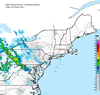 Composite Base Reflectivity image from the Northeastern USA