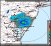 Base Reflectivity image from Dover AFB