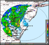 Base Reflectivity image from Dover AFB