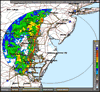 Base Reflectivity image from Dover AFB