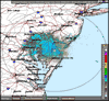 Base Reflectivity image from Dover AFB