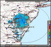 Base Reflectivity image from Dover AFB