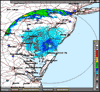 Base Reflectivity image from Dover AFB