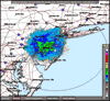 Base Reflectivity image from Fort Dix