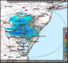 Base Reflectivity image from Dover AFB