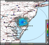 Base Reflectivity image from Dover AFB