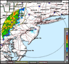 Base Reflectivity image from Fort Dix