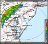 Base Reflectivity image from Dover AFB