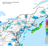 Composite Base Reflectivity image from the Northeastern USA