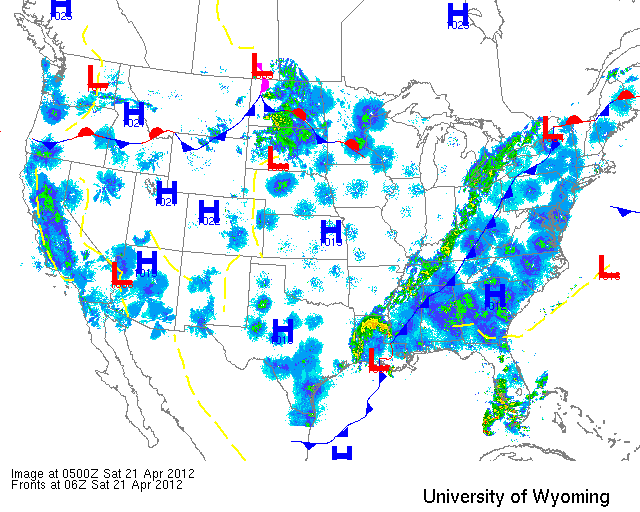 National Composite NEXRAD from around midnight on 4/21/12